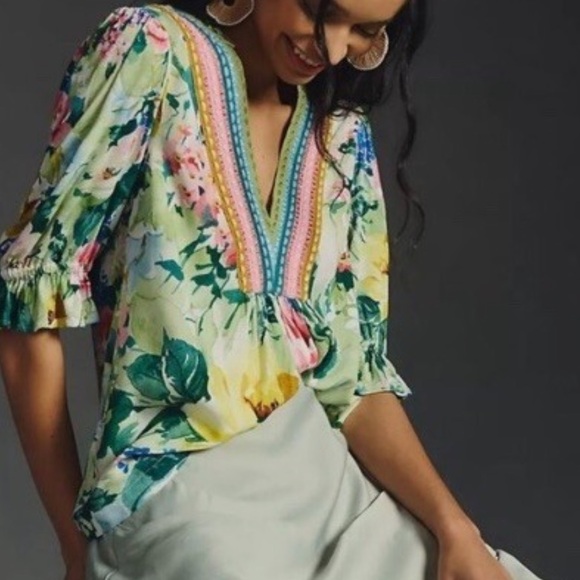 BI^nk London x Anthropologie STEPHANIE BlouseAC15